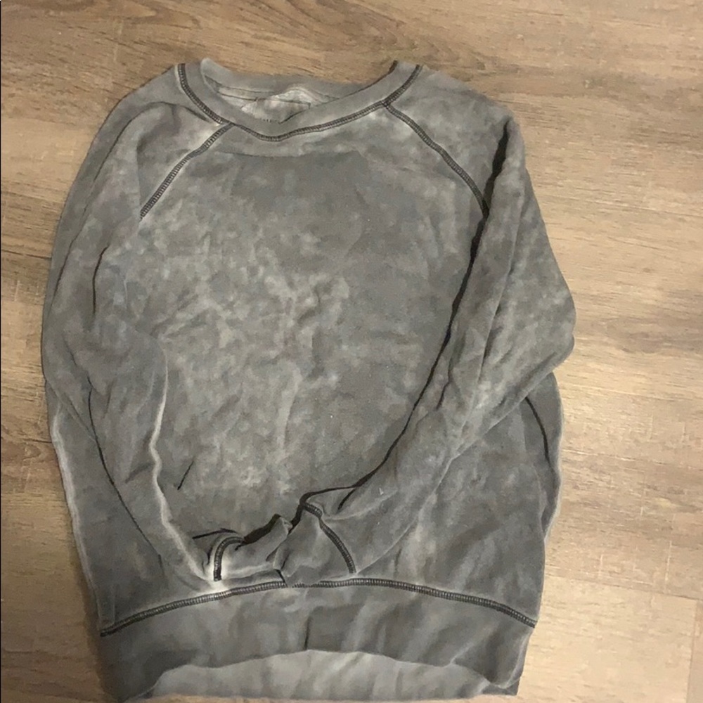 crew neck gray tie dye